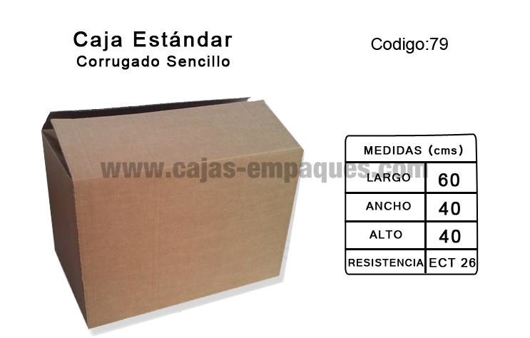 Caja estándar 60 × 40 × 40 cm